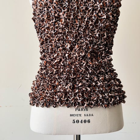 90-00's Leopard Pattern Popcorn Tops