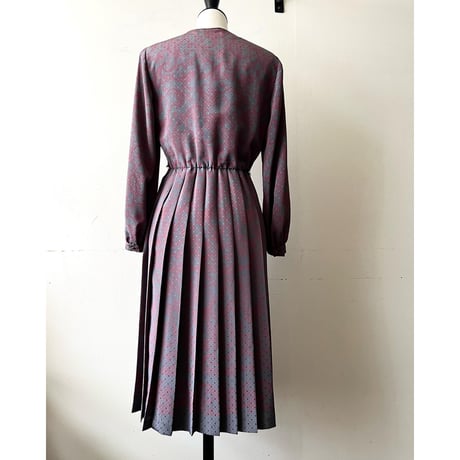 Vintage Paisley & Dot Pattern Dress