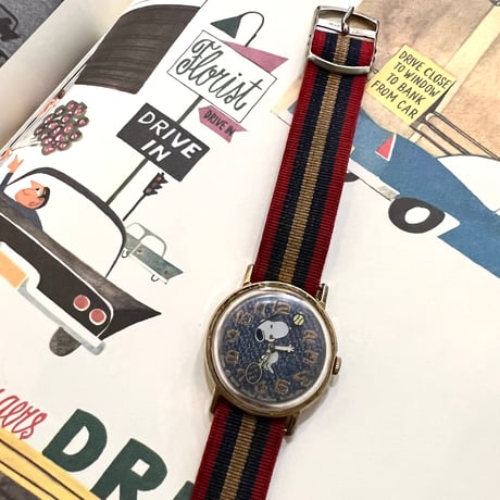 ︎ 50-60's  Vintage Snoopy 手巻き腕時計