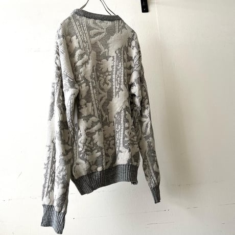 90's Jacquard Pattern Knit Sweater