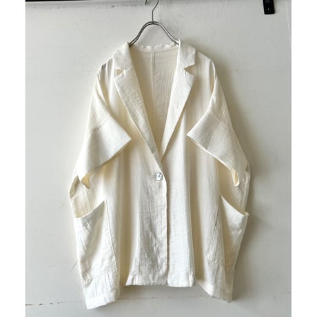 Rayon Over Silhouette Half Sleeve Shirt JKT