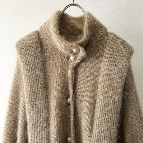 Vintage Big Silhouette Momonga Knit Cardigan