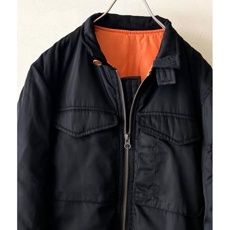 MA-1 type Cloth Zip up Shirt JKT