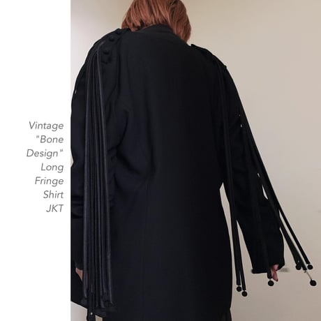 "Bone Design" Long  FringeシャツJKT