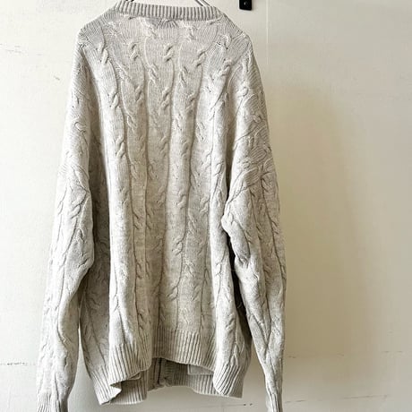 Euro Vintage Aran Knit Cardigan