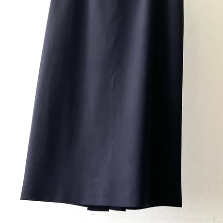 Vintage Dark Navy Color Long Tight Skirt