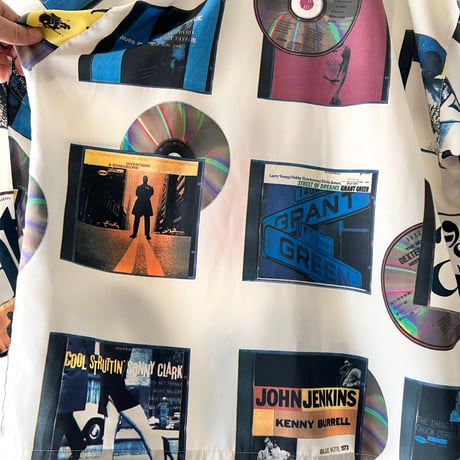 Vintage Jazz CD Pattern Shirt