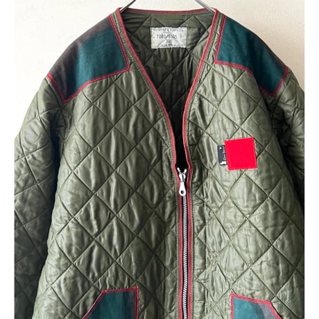 French Remake Brand " Slow Stone " made 80's Belgium Army Quilting JKT(L〜XLサイズ)