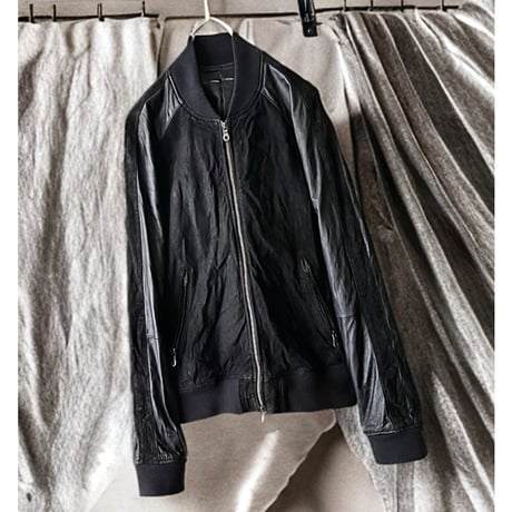 Vintage Pig Skin Suede & Lamb Lether Zip-up JKT