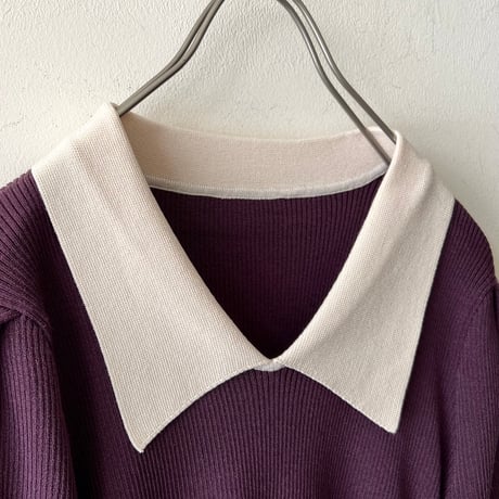 Half Sleeve Rib Knit Top