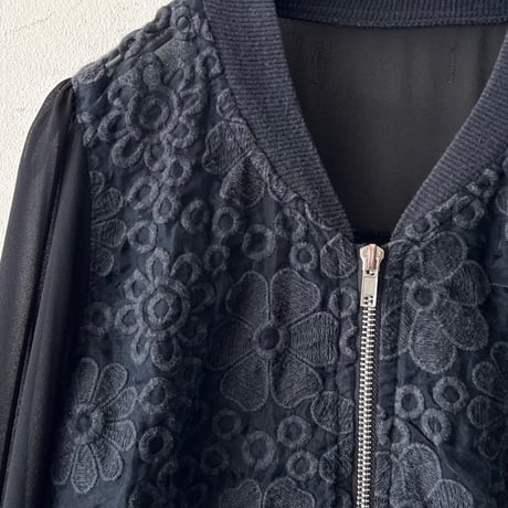 Lace Design Sheer Short JKT