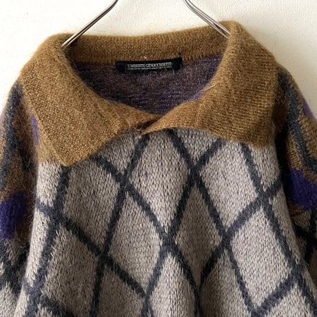 Vintage Mohair Knit Short Sweater