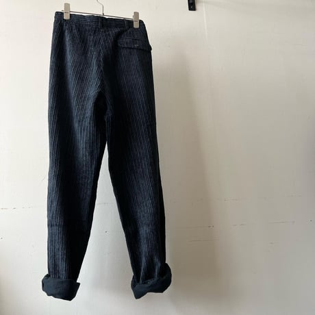 "Resize" Cotton Corduroy Tuck Pants