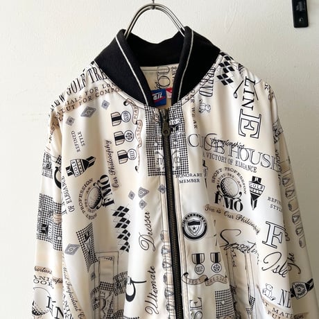 80-90's TAIL Classic Golf Pattern Zip JKT (made in USA)
