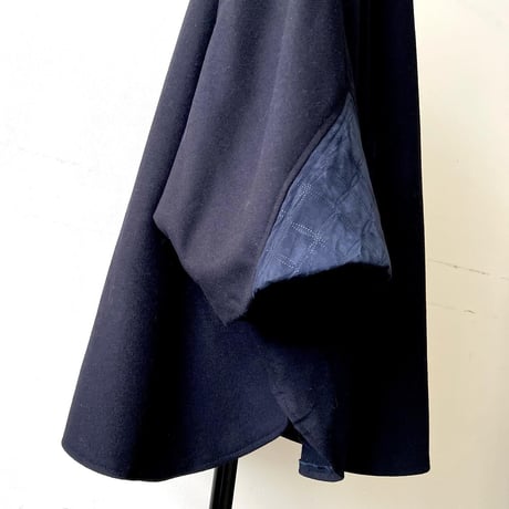 Euro Vintage Leather Mix Big Sleeve JKT