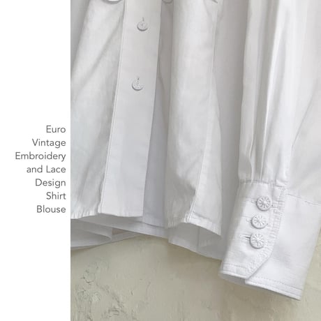 Euro Vintage Lace&Embroideryブラウス