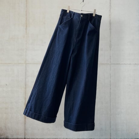 Denim Wide Flare Pants