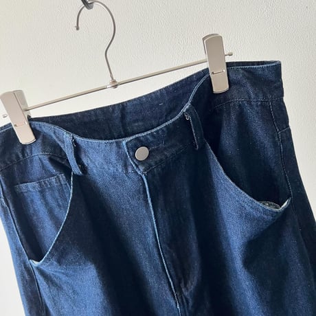 Denim Wide Flare Pants