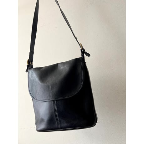 90's Old Coach Leather Flap Shoulder Bag (made in USA)