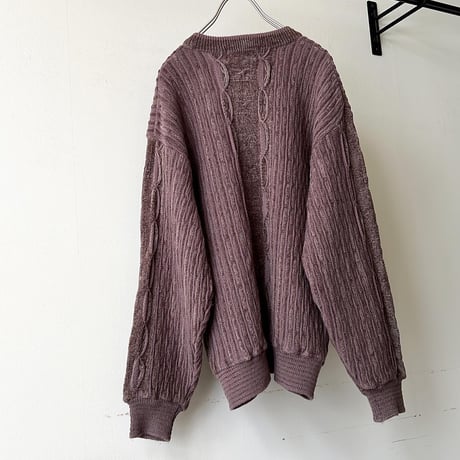 80-90's Euro 3D Design Knit Sweater