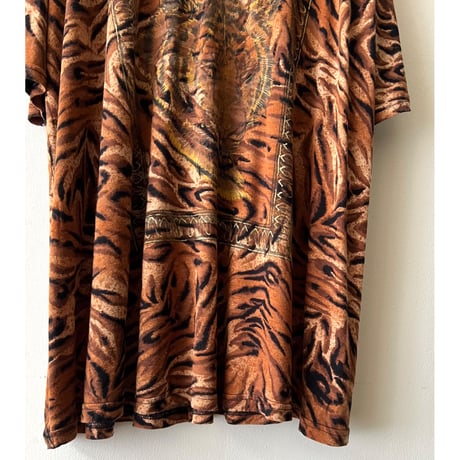 Euro Vintage Tiger Pattern Cut and sewn (made in Italy)