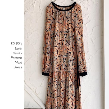 Vintage Paisley Patternワンピース