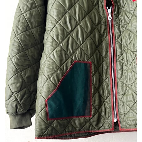 French Remake Brand " Slow Stone " made 80's Belgium Army Quilting JKT(L〜XLサイズ)
