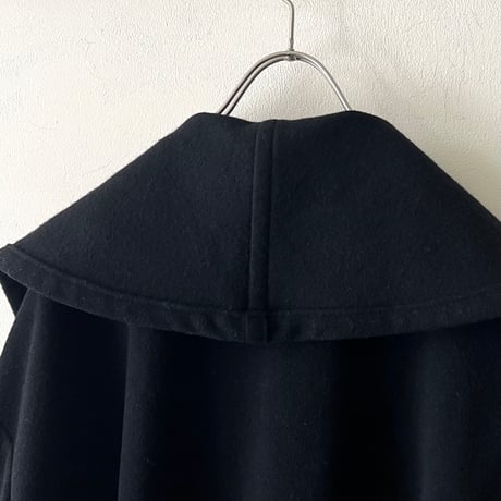 Vintage Melton Wool Cape Coat