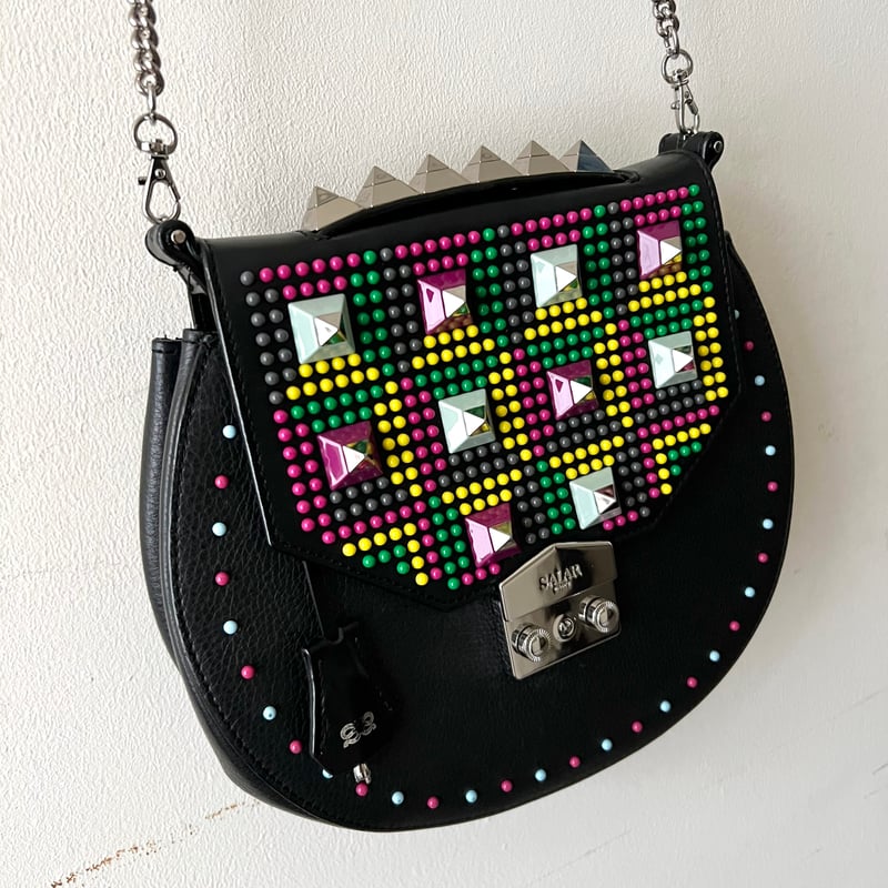 SALAR milano Studs Design 2way Chain Shoulder B