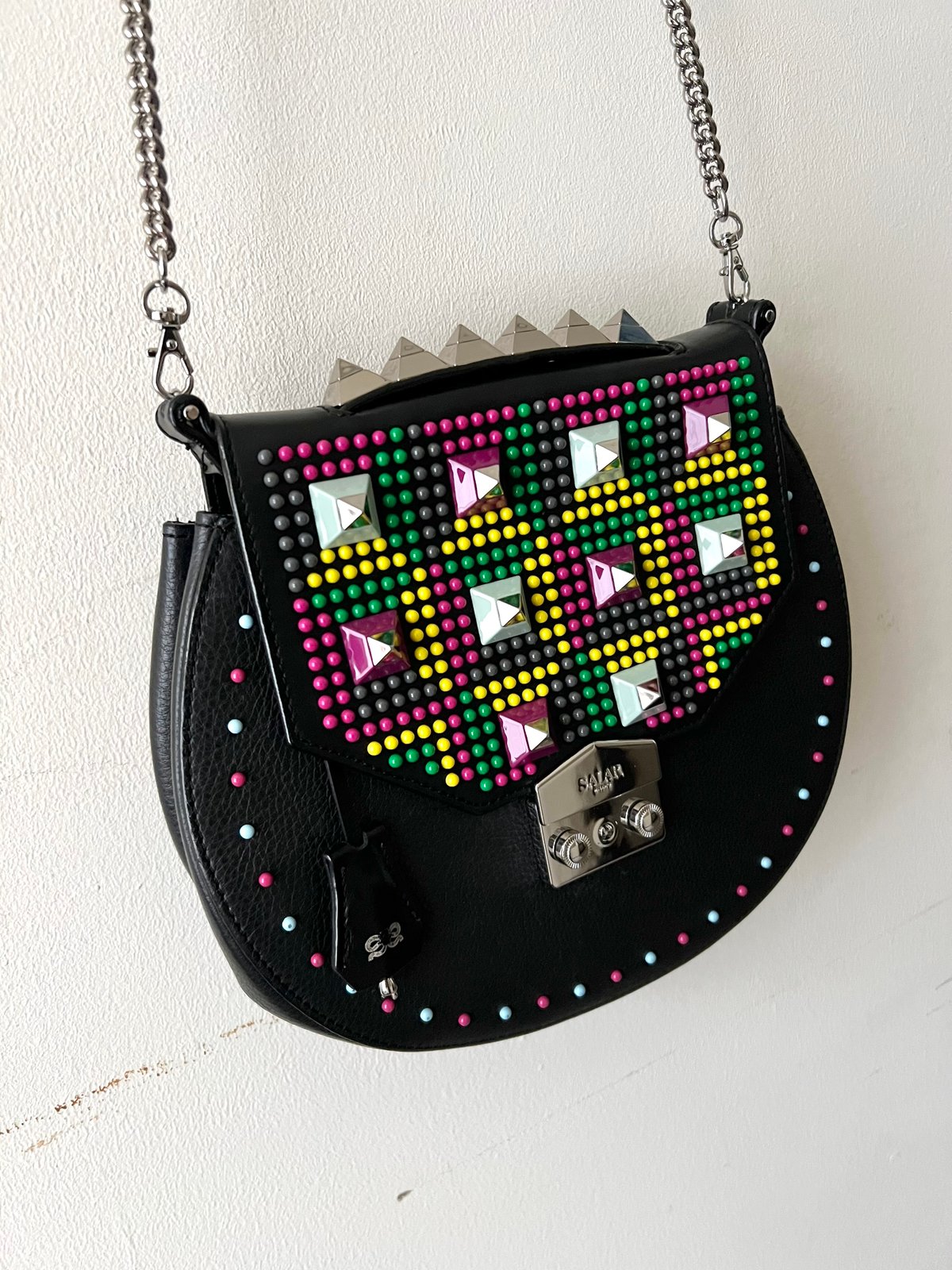 SALAR milano Studs Design 2way Chain Shoulder B
