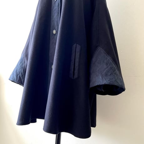 Euro Vintage Leather Mix Big Sleeve JKT