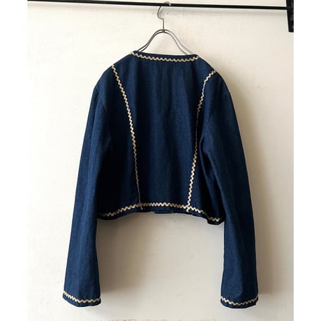 Vintage Decorative Short Denim JKT