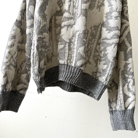 90's Jacquard Pattern Knit Sweater