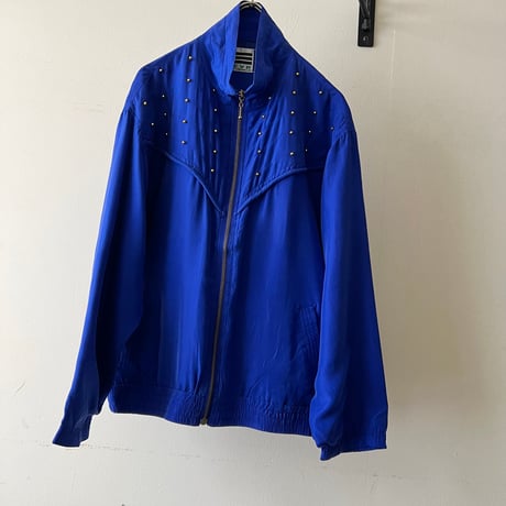 80-90's Beads Design Silk JKT