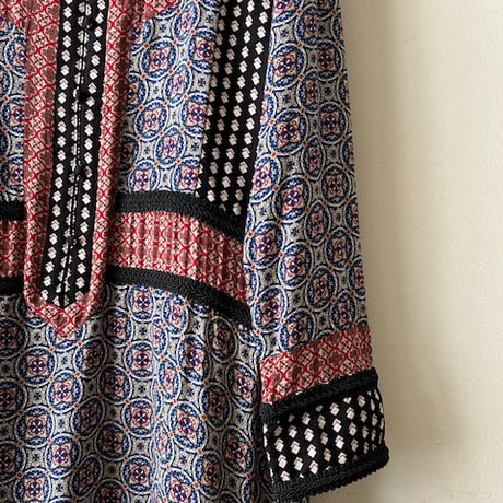 Geometric Crazy Pattern Long Dress