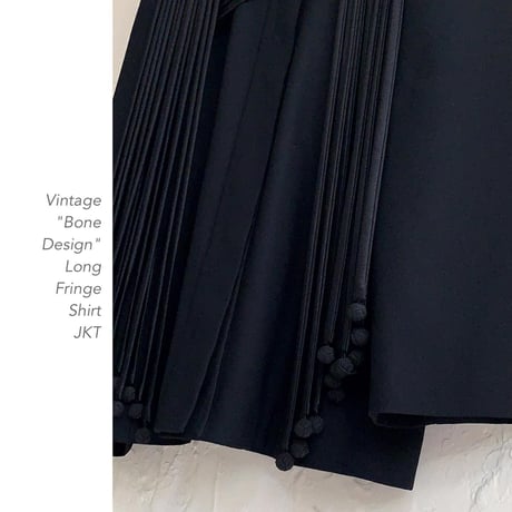 "Bone Design" Long  FringeシャツJKT