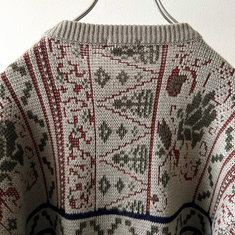 80-90's Pattern Knit Sweater