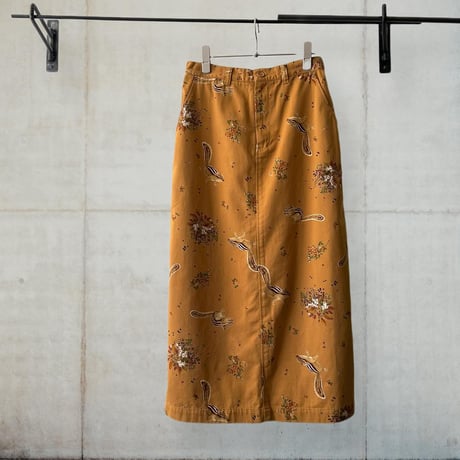 Vintage Animal Pattern Cotton Skirt