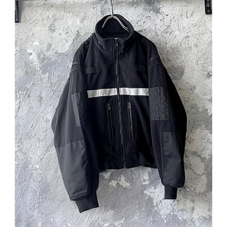 UK Police Reflector Line Windproof Fleece JKT (size: Large/Short)