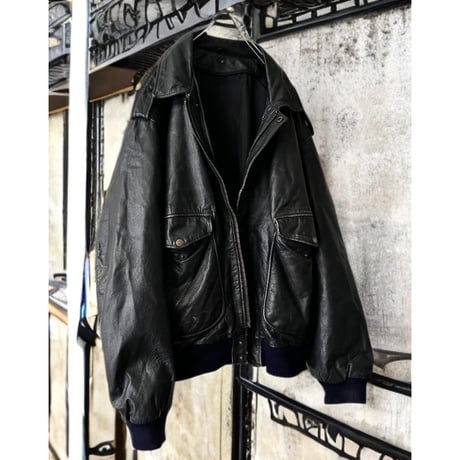 80-90's Euro A-2 type Leather JKT