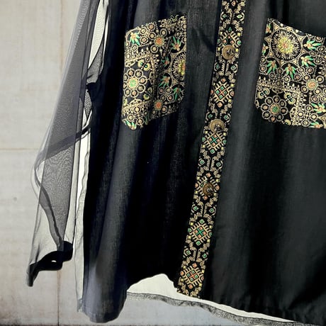 Vintage Sheer Design Shirt