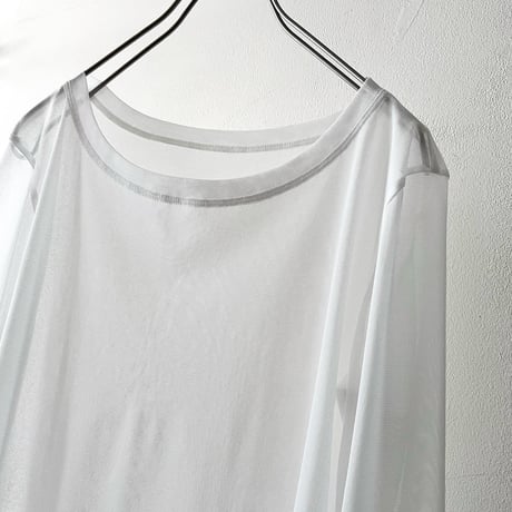 ISSEY MIYAKE Round Neck Sheer Cut and sewn