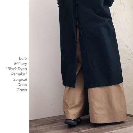Euro Military "Black Dyed"バックリボンワンピース