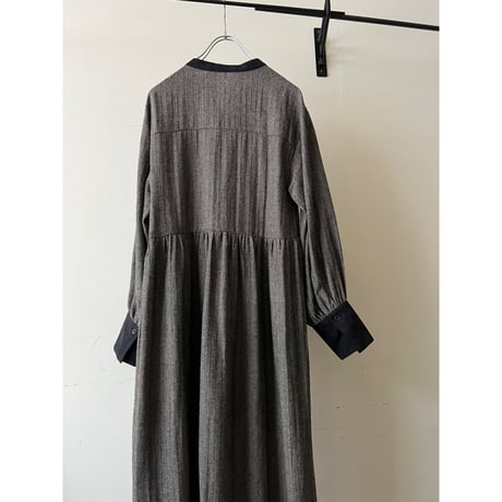 Fake Suede Herringbone Maxi Dress