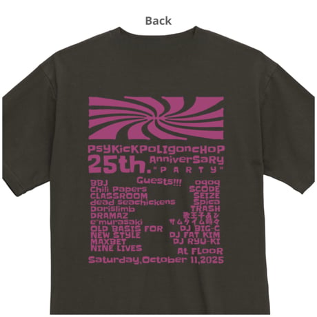 PPC 25th. Party イベントTシャツ ( スミ )