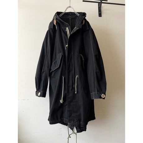 Black Dyed Remake M-51 type Fishtail Parka