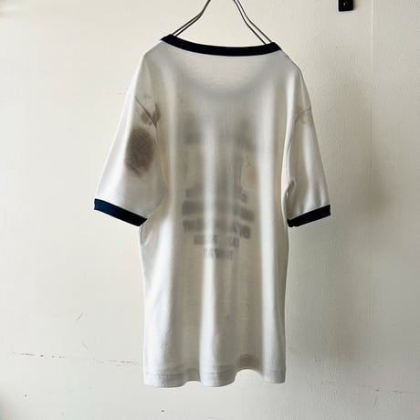 80-90's US Naval Print Ringer Tee