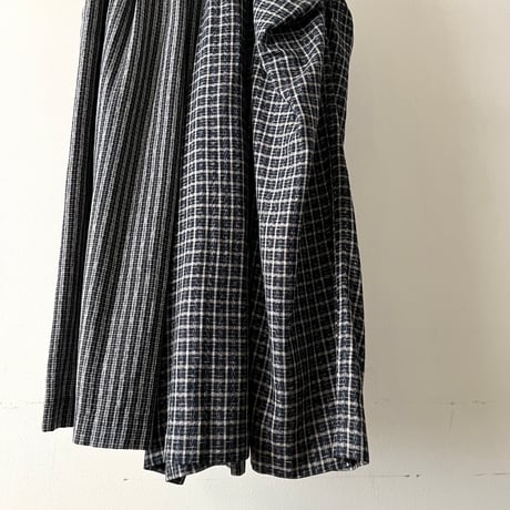 80's tricot COMME des GARCONS Crazy Check Pattern Wide Pants
