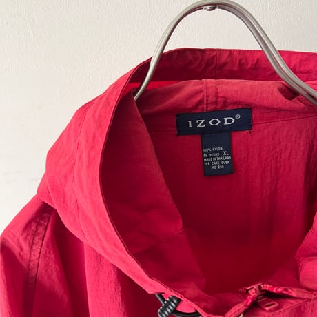 IZOD Embroidery Logo Nylon Anorak Parka
