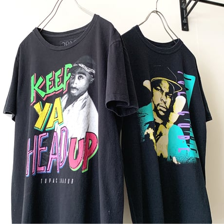 2PAC 80-90's Like Design Print Tee